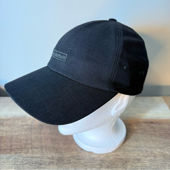 LULULEMON Black Soft Ball Hat Running Cap Strap Lightweight Athletic Baller - Picture 11 of 11